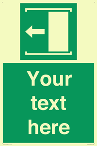 Custom Slide to Open Sign